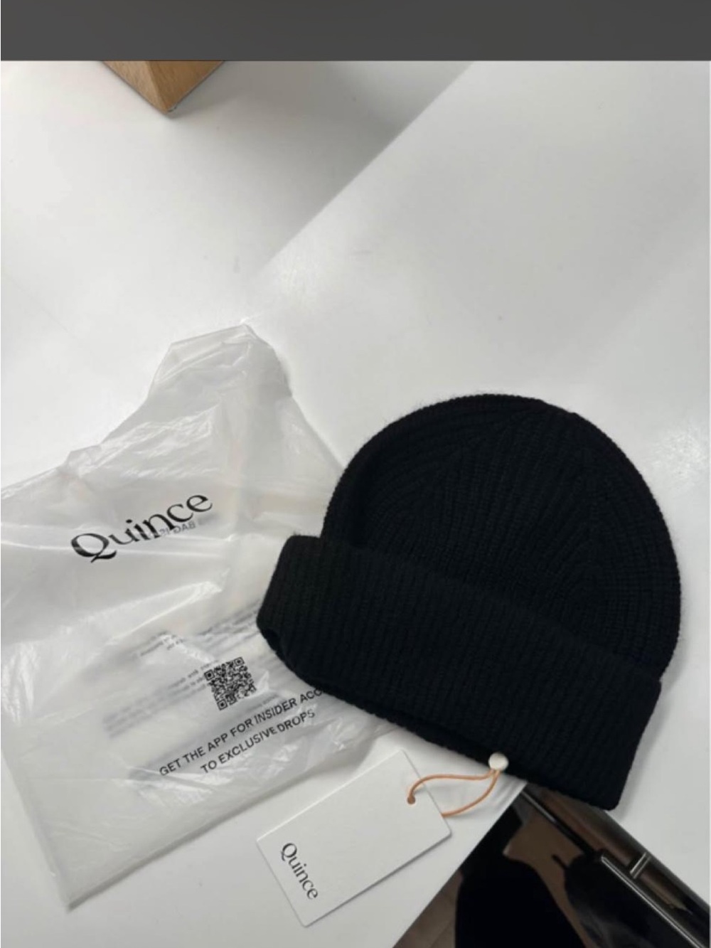 Quince Mongolian Cashmere Cuffed Beanie - Picture 2 of 2